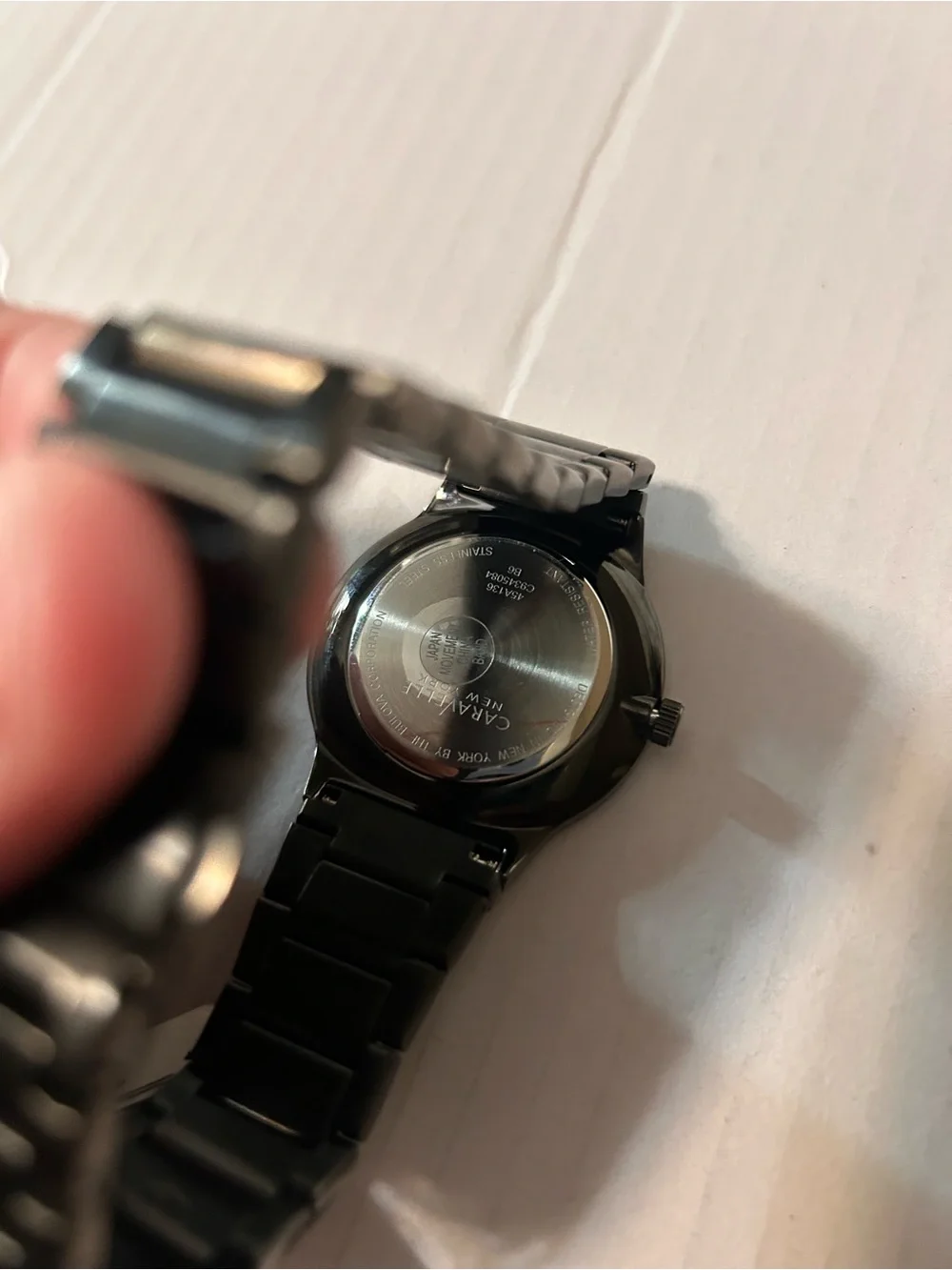 Black Stainless Steel Men’s Chronograph Watch - Unknown Brand